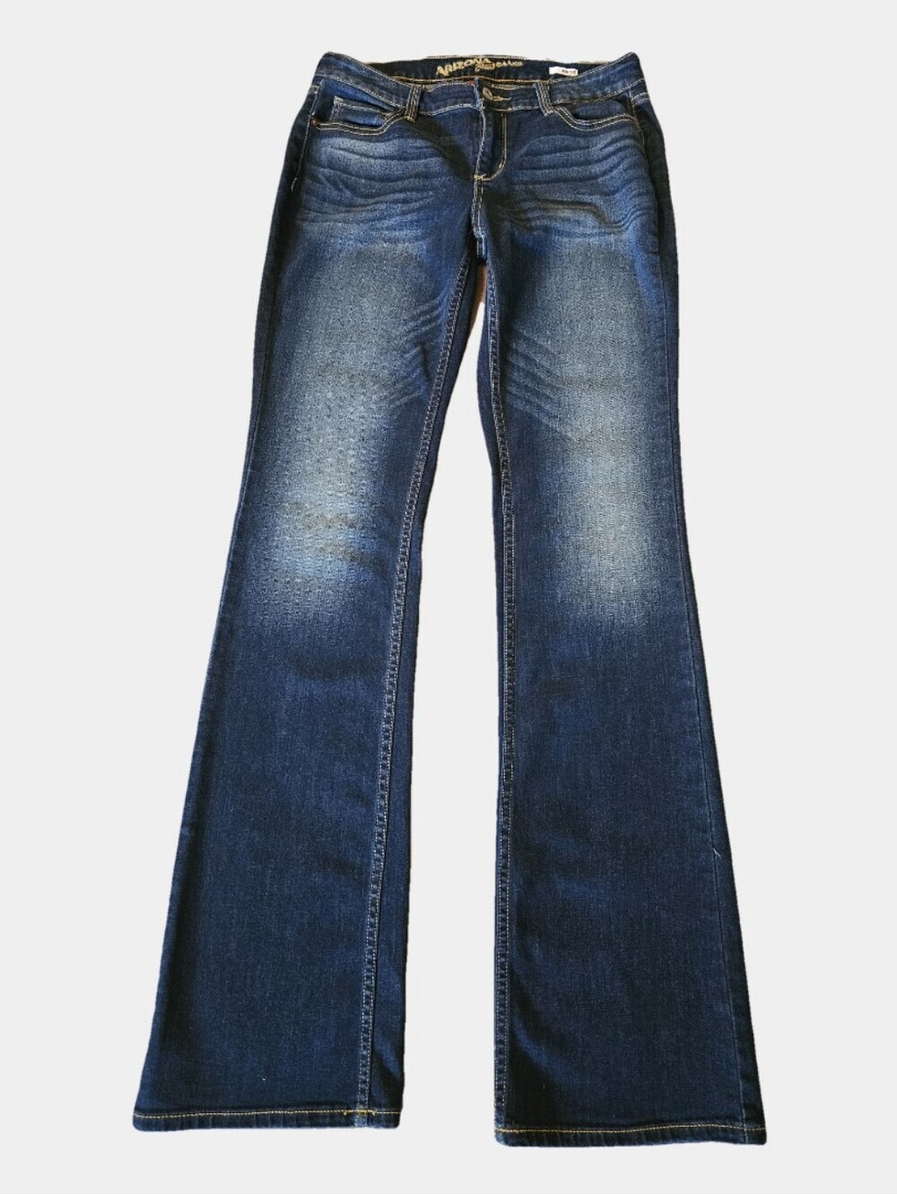 Arizona Jeans Dark Wash Bootcut Stretch Jeans Size 7 Long